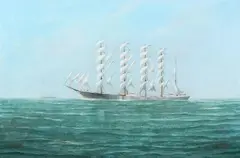 John Arnold, The Ship Copenhagen, Oil on canvas