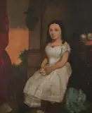 Young Girl in an Interior by American School, POSSIBLY MARY FRANCES TALBOT, oil on canvas, sold Nov 2008