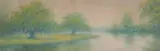 Alexander John Drysdale, Louisana Bayou, Watercolor on paper