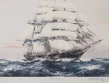 Jack Spurling, Cutty Sark, Color lithograph.