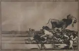Views of Bullfighting by Francisco Goya, VIEWS OF BULLFIGHTING, etching, later printing, offered Dec 2008