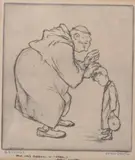 John August Groth, REPENT YE SINNERS and BLESSINGS: TWO WORKS, first, Etching