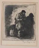 Eugene Higgins, Beggar, Etching