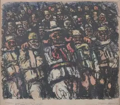 Benjamin Kopman, Tragedies of War, Color lithograph