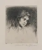Arthur William Heintzelman, Maria, Etching - Plate: 2 3/4 in. x 2 3/8 in