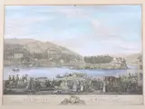 Jacques Philippe Le bas, Seconde Vue de l'Isle Barbe au milieu de la Saône, au dessus de Lyon, represéntant l'aprè midi d'une Fête
