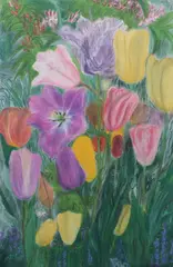 J. Eugene Gardner, Tulips, Pastel
