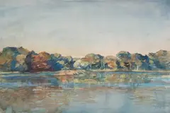 Nicholas Solovioff, Mill Pond, Watercolor