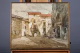 Street Scene by Continental School, Oil on canvas, offered Dec 2008
