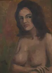 Seated Female Nude by Robert Wee, Oil on canvas, offered Dec 2008