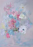 Constance Talbert Hertell, Pale Pales, Oil on canvas