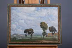 Continental School, The Poplars, THE POPLARS, oil on canvas