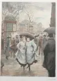 Les Medinettes by Antoine Valérie Bertrand, Color etching, sold Feb 2009