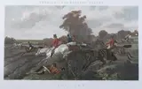 John Frederick Herring, Sr., Full Cry, Colored engraving by John Harris, from Herring's Fox-Hunting Scenes