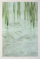 Lee Weiss, Edge of the Marsh, Watercolor on paper