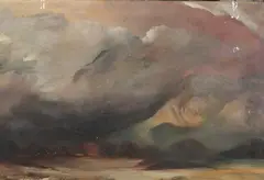 John Lillie, Thunder Clouds in March, Oil on canvas