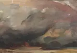 John Lillie, Thunder Clouds in March, Oil on canvas