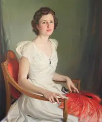 Bjorn Egeli, Portrait of Mrs, Oil on canvas