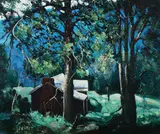 William Leon Stacks, Picture for a Sunday Afternoon, Oil on canvas