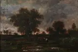 Théodore Rousseau, Pastoral Landscape with Cattle
