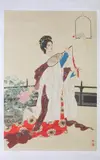 Wang Meifang, Meiren, Ink and color on silk scroll