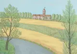 Maurice Louirand, Manor House, Color lithograph