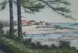 Manuel Robbe, Brittany Coast, Color etching with aquatint