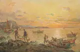 R. Vannini, Catch at Day'S End, Oil on board