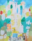 Charles Cobelle, Place Vendôme, PLACE VENDÔME, acrylic on canvas