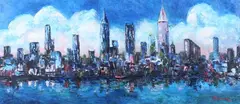 Dumitru Danielopol, City Highlights, Oil on canvas