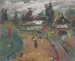 Edward Rosenfeld, Pimlico, Oil on board