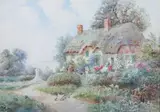Thomas Noelsmith, Cottage in the Springtime, Watercolor on paper