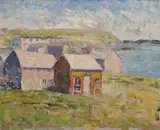 Jean Bowlen, Oak Bluffs, Oil on canvas