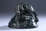 Wolf And Snake by Antoine-Louis Barye, Bronze, sold Apr 2009