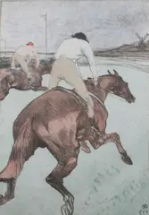Henri de Toulouse-Lautrec, Le Jockey, 1899, Lithograph in color on Chine, 2nd state, from the edition of 100 on Chine.