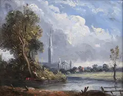 John Constable, Salisbury Cathedral, Oil on board