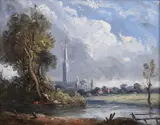 John Constable, Salisbury Cathedral, Oil on board