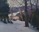 Emile Albert Gruppe, Footsteps in the Snow