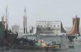Henry Le Keux, The City of Venice, Color engraving