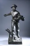 Henri Louis Levasseur, Untitled, THE SOWER, signed on the base, foundry mark B 3875, with plaque reading "From the American Exporter October Twenty Seventh 1910." Bronze - Height: 31 in
