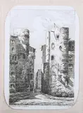 Untitled by English School, PORTFOLIO OF DRAWINGS, probably by various hands, including pen and ink, graphite, and charcoal landscapes, village view, offered Jun 2009