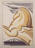James Reynolds, DELOS and CRETE: TWO WORKS, DELOS and CRETE: TWO WORKS, monogrammed, titled, dated '32 and '33 lower left, respectively Watercolor