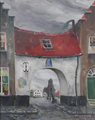 J. A. van Hemelryck, View of Malines, Oil on canvas