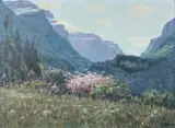 Antonio Iglesias Sanz, Moutainside Meadow, Oil on canvas
