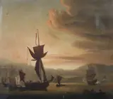 Sailing Vessels by Dutch School, SAILING VESSELS, oil on canvas, offered Jun 2009