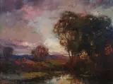 Charles P. Appel, The Lake at End of Day, Oil on canvas