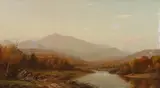 Charles Wilson Knapp, Mountain Landscape with River, Oil on canvas