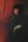 F. del Mar, Portrait of a Woman, Oil on canvas
