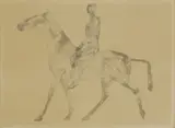 Elisabeth Frink, Untitled, Dame Elisabeth Frink CH RA (1930-1993) 'Horse and Rider' lithograph