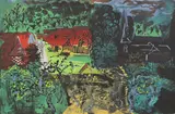 John Piper, Untitled, John Piper CH (1903-1992) 'St Germain-de-l'lvret' (Levinson 357) screenprint in colours